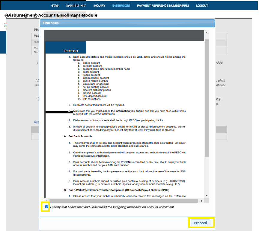 How To Enroll Your Bank Account To Your SSS Account Online ...